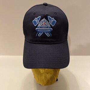 Atlanta Braves x Firefighters Cap Navy Hat Embroidered ATL  Adjustable Curved‎